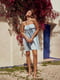Сукня А-силуету блакитна | 6420284 | фото 4