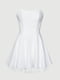 Платье А-силуэта белое | 6420295 | фото 9