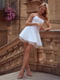 Платье А-силуэта белое | 6420295 | фото 5