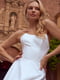 Платье А-силуэта белое | 6420295 | фото 7