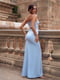 Платье в бельевом стиле голубое | 6420304 | фото 6