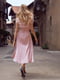 Сукня А-силуету ніжно-рожева | 6420305 | фото 8