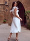 Платье А-силуэта молочного цвета | 6420306 | фото 9