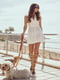 Сукня А-силуету молочного кольору | 6420318 | фото 7