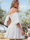 Платье А-силуэта молочного цвета | 6420321 | фото 11
