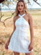 Платье А-силуэта молочного цвета | 6420330 | фото 5