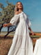 Платье А-силуэта молочного цвета | 6420331 | фото 4