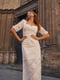 Сукня А-силуету молочного кольору | 6420334 | фото 5