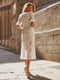 Сукня А-силуету молочного кольору | 6420334 | фото 6