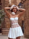 Платье А-силуэта молочного цвета | 6420341 | фото 2
