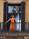 Сукня А-силуету помаранчева | 6420355 | фото 2