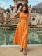 Сукня А-силуету помаранчева | 6420355 | фото 4