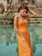 Сукня А-силуету помаранчева | 6420355 | фото 5
