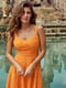Сукня А-силуету помаранчева | 6420355 | фото 6