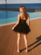 Платье А-силуэта черное | 6420466 | фото 6