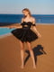 Сукня А-силуету чорна | 6420467 | фото 2