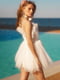 Платье А-силуэта белое | 6420468 | фото 7
