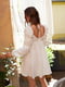 Платье А-силуэта молочного цвета | 6420474 | фото 6