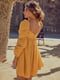 Платье А-силуэта оранжевого цвета | 6420475 | фото 6