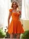 Сукня А-силуету оранжевого кольору | 6420504 | фото 2