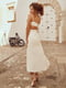 Платье в бельевом стиле молочного цвета | 6420510 | фото 5