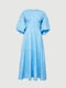 Платье А-силуэта голубое | 6420531 | фото 11
