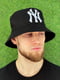 Панама "NY Yankees" чорна з білою вишивкою | 6421452
