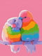 Картина за номерами "Веселкові папужки" (40х50 см) | 6423928