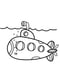 Картина за контурами "Підводний човен" (25х25 см) | 6424198 | фото 3