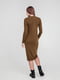 Платье вязаное коричневое | 6425083 | фото 2