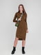 Платье вязаное коричневое | 6425083 | фото 3