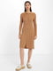 Платье вязаное коричневое | 6425085 | фото 2