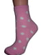 Шкарпетки рожеві в принт | 6425439
