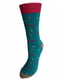 Шкарпетки бірюзового кольору в принт | 6425480 | фото 2