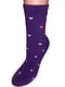 Шкарпетки фіолетові в принт | 6425538 | фото 2