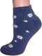Шкарпетки короткі сині в принт | 6425577