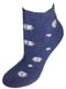 Шкарпетки короткі сині в принт | 6425577 | фото 2