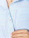 Блуза біло-блакитна на гудзиках | 6430697 | фото 5