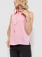 Блуза рожева на ґудзиках | 6430699 | фото 3