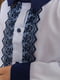 Блуза світло-блакитна з мереживом | 6430714 | фото 5