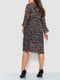 Сукня А-силуету чорна з візерунком | 6430962 | фото 4