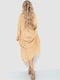 Платье А-силуэта бежевое с узором | 6430968 | фото 4