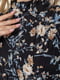 Сукня А-силуету чорна з принтом | 6430974 | фото 5
