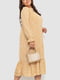 Платье А-силуэта бежевое | 6430978 | фото 3
