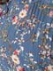Сукня А-силуету синя з принтом | 6430979 | фото 5