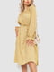 Сукня А-силуету гірчична з візерунком | 6430988 | фото 2