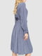 Сукня А-силуету синя з візерунком | 6430989 | фото 4