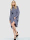 Сукня А-силуету синя з візерунком | 6430989 | фото 2