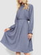 Сукня А-силуету синя з візерунком | 6430989 | фото 3