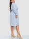 Сукня А-силуету блакитна з візерунком | 6430997 | фото 4